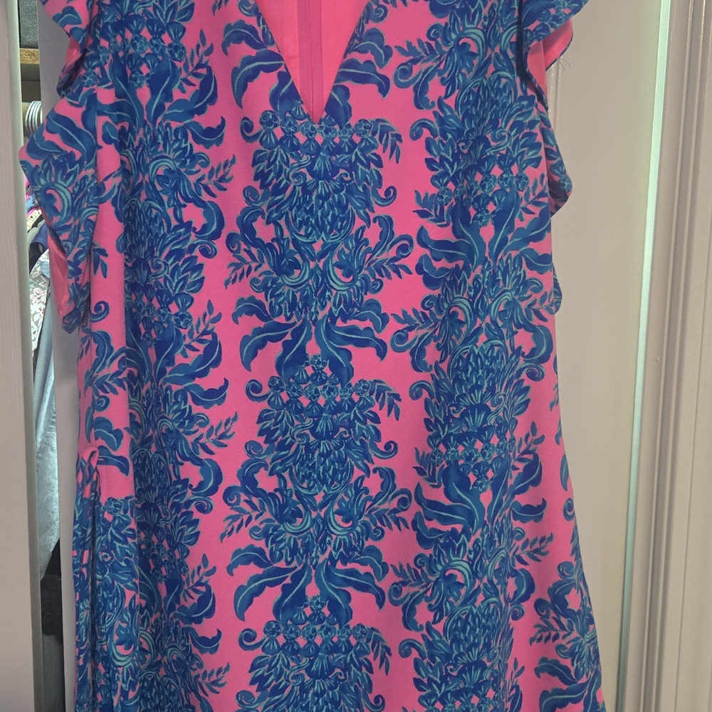 Lilly Pulitzer Pink And Blue Romper